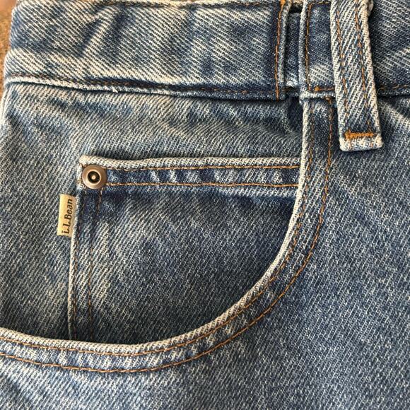 L.L. Bean Mens Jeans Size 36-32 Comfort Waist Expander 5 Pocket Design Denim - Picture 8 of 12